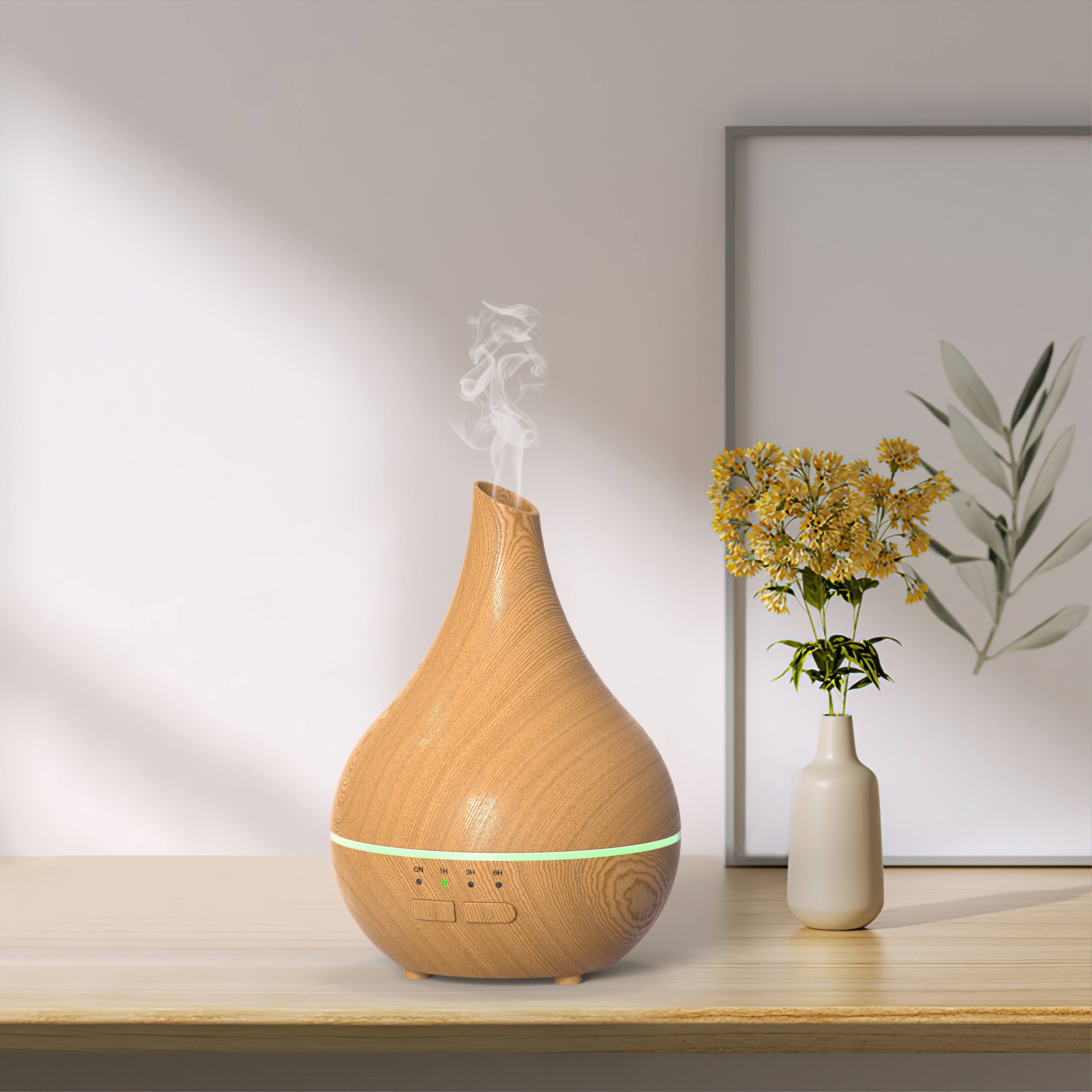 Nieuwe 150 ml houtnerf aromatherapie-diffuser