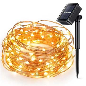 Hoe werkt een koperdraadslingerlicht op zonne-energie?