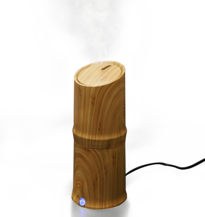 300ml Cool Mist Luchtbevochtiger Ultrasone Aroma Essentiële Olie Diffuser voor Office Home Slaapkamer Woonkamer Studie Yoga Spa - Houtnerf